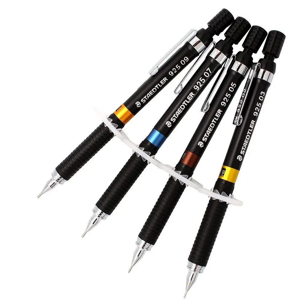 Pack of 4 Staedtler 925 Mars Drafting Mechanical Pencils 0.3/0.5/0.7/0