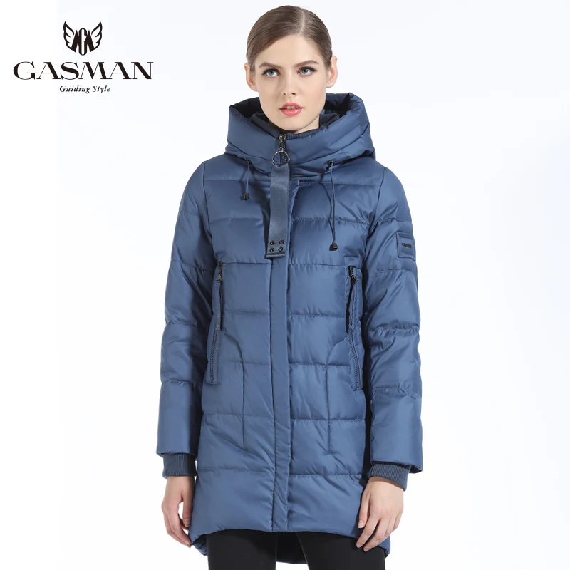 GASMAN 2018 Brand Women Down Jackets And Coats Medium Length New Winter Collection Warm Female Thick Parka Hooded Overcoats