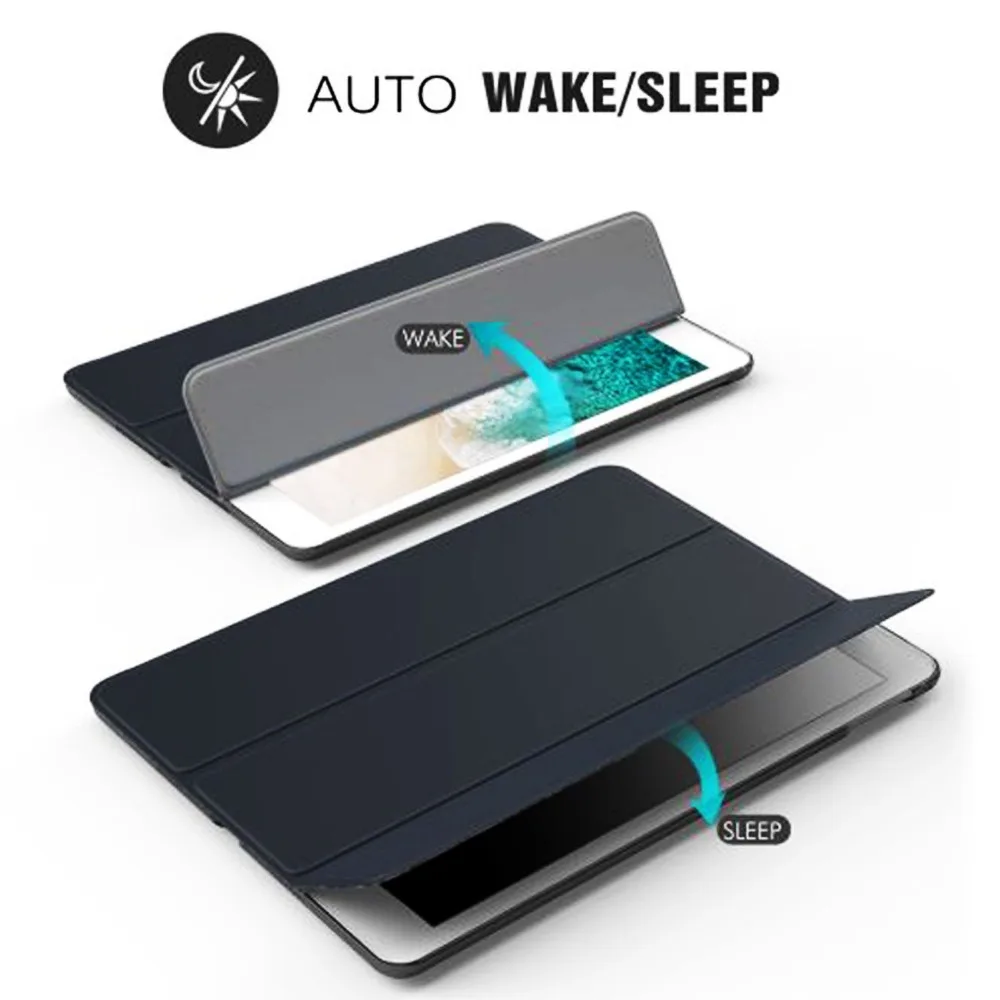 Для iPad Pro 9,7 чехол, складной чехол-книжка, чехол из искусственной кожи+ Блестящий силиконовый мягкий чехол для iPad, чехол Smart Auto Sleep/Wake Up r20