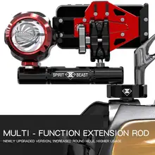 10 мм мотоцикл Балка из алюминиевого сплава многофункциональный удлинитель кронштейн мотоцикл место посадки мобильного телефона