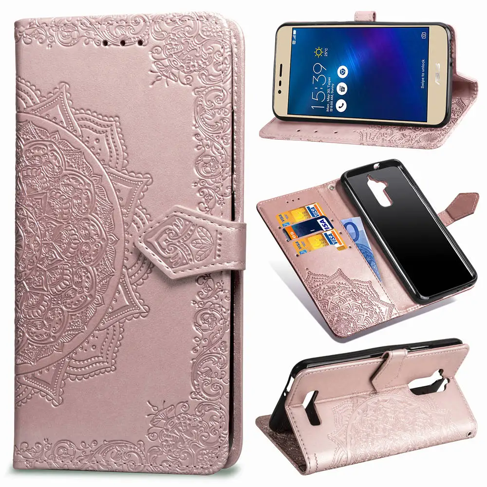 Чехол из искусственной кожи с откидной крышкой для ASUS ZenFone 3 Max ZC520TL чехол-Бумажник