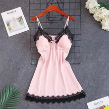 Сексуальная розовая Женская шелковистая Пижама для сна одноразовые нетканые медицинские маски Ночная Рубашка домашняя одежда ночная рубашка банный Халат