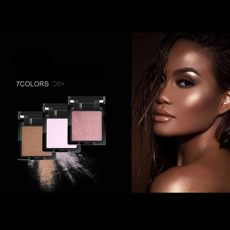 

Highlighter Pressed Powder Long-Lasting Shiny Waterproof Brighten Makeup Effect Luminous Powder Face Makeup