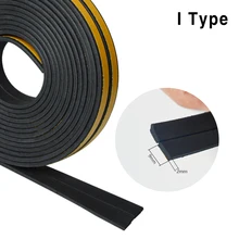 5meters I type Seal Strip Door plank sealing side door window sound insulation Strip home window