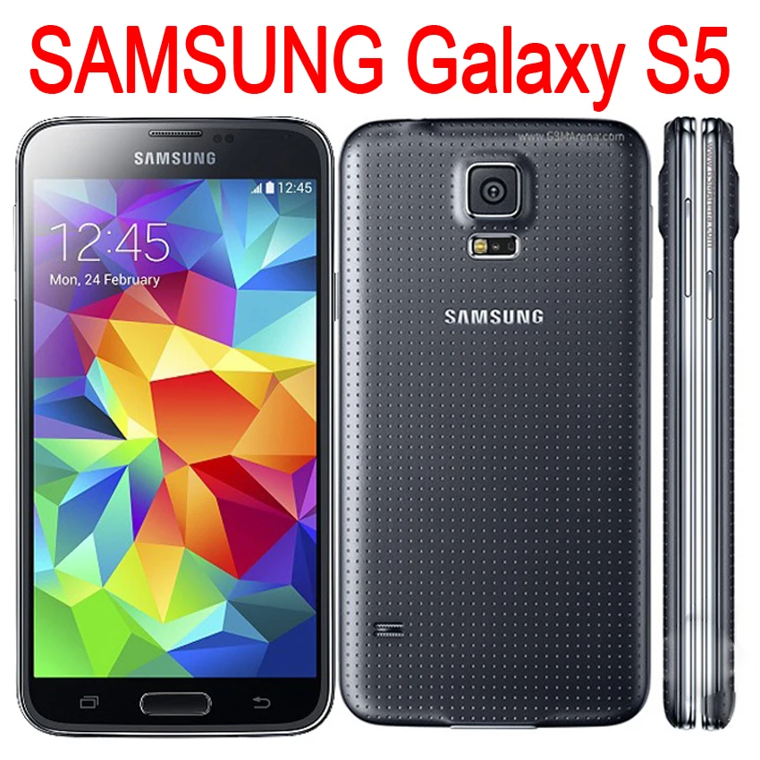 Original SAMSUNG Galaxy S5 I9600 Mobile Phone Unlocked Refurbished 3G 4G 16MP Camera GPS WIFI Android
