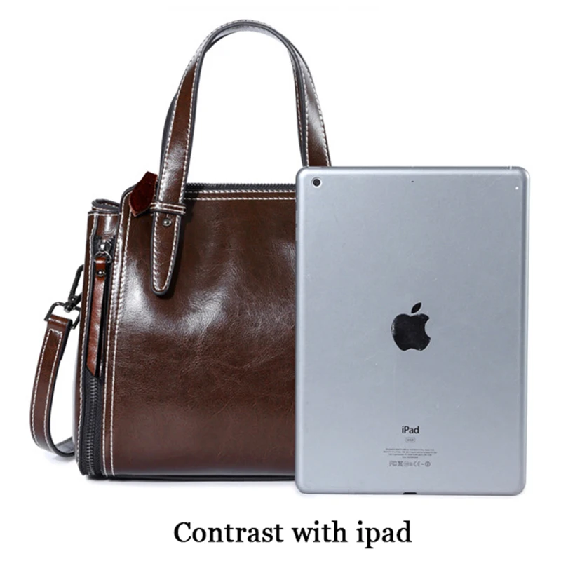 Женская сумка из натуральной кожи с ручками и плечевым ремнём|leather tote bag|brand bagdesigner