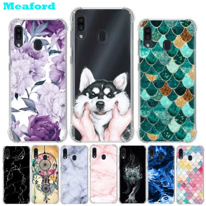 

For Samsung Galaxy A30 Case 2019 Cute Cartoon TPU Soft Silicone Phone Case Cover For Samsung A30 A305 Galaxy A 30 Airbag Cases