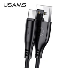 USAMS-cable tipo c de carga rápida para móvil, cable de datos de 2m y 1m para Samsung, Huawei, Xiaomi 2A