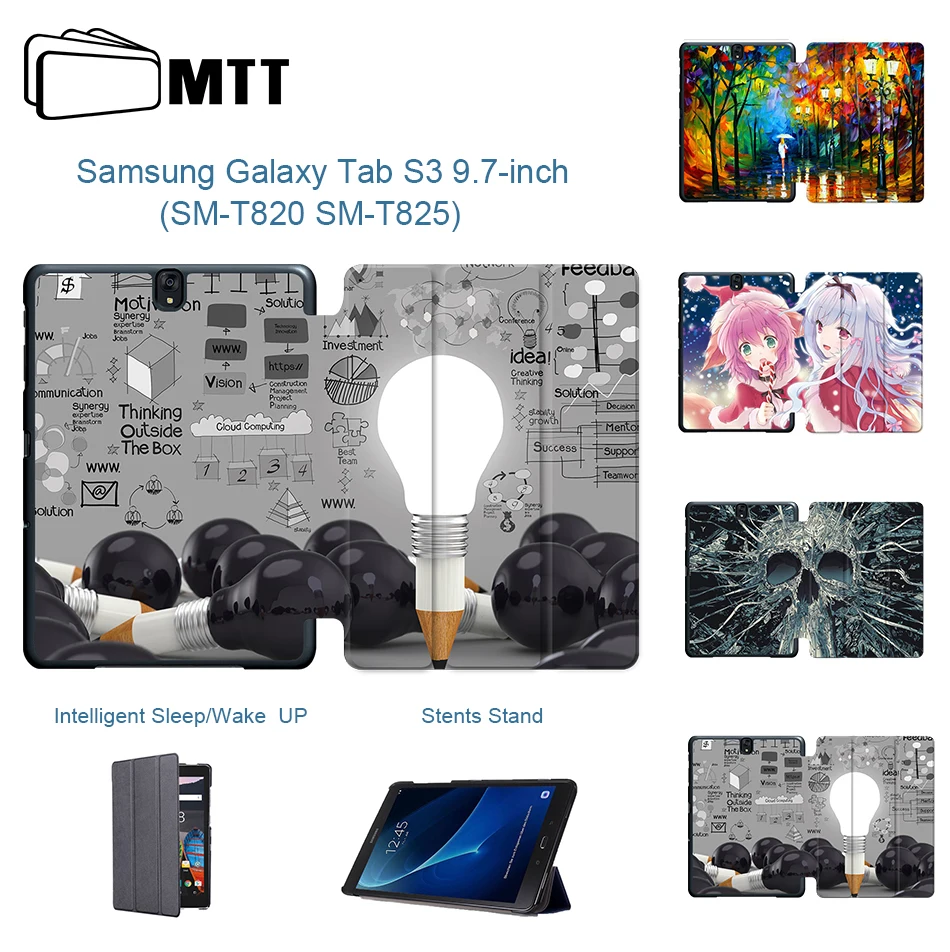 Чехол для планшета MTT для samsung Galaxy Tab S3, 9,7 дюймов, чехол из искусственной кожи, чехол для samsung Tab S3 9,7 '', SM-T820, T825, T829