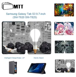 МТТ Tablet Case для samsung Galaxy Tab S3 9,7 дюйма из искусственной кожи Shell Обложка для samsung Tab S3 9,7 ''SM-T820 T825 T829 принципиально