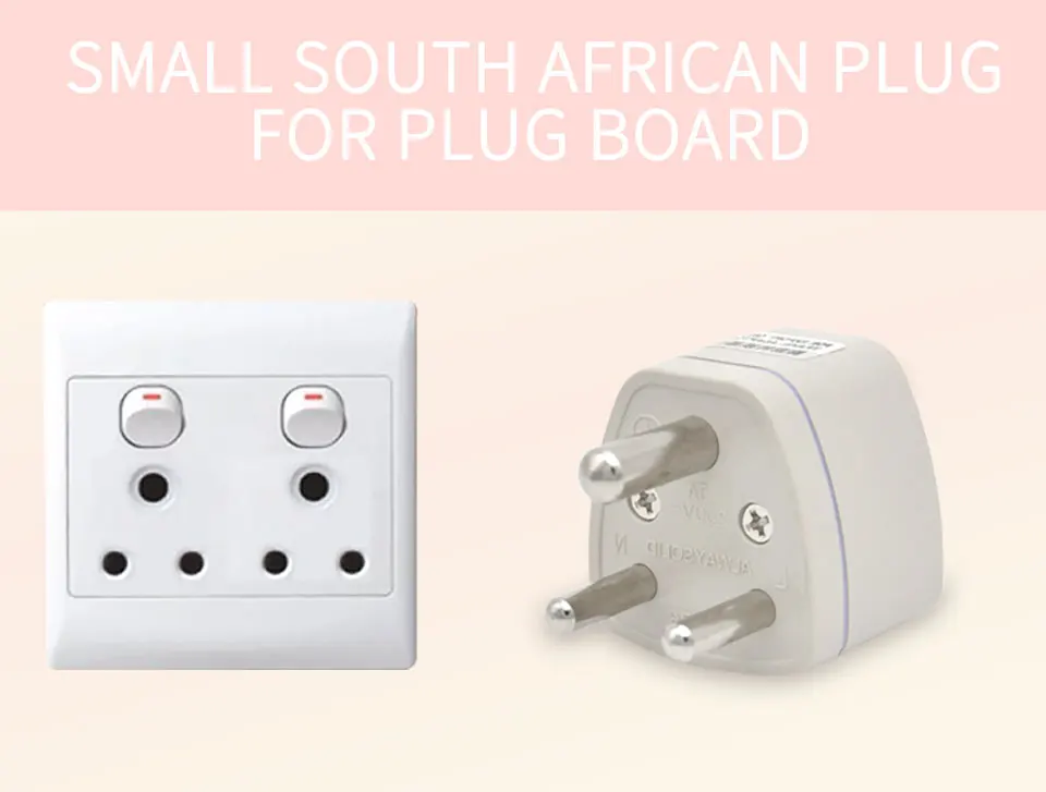 South Africa 3 pin Travel Adapter  to Universal UKUSEUAU 2500W 10A Power Plug (8)