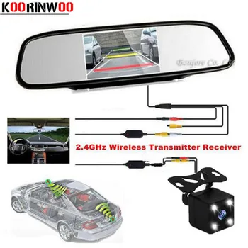 

Koorinwoo Car Parking Assistance Night Vision Reversing Car Backup Rear View Camera With 4.3 inch LCD Video Car Rearview Monitor