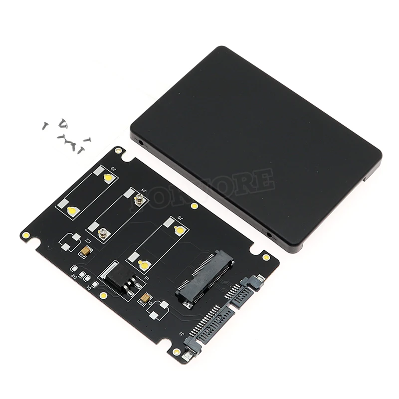 Мини PCIE mSATA SSD корпус до 2 5 дюймов SATA адаптер 3 конвертер карта с Чехол|Платы