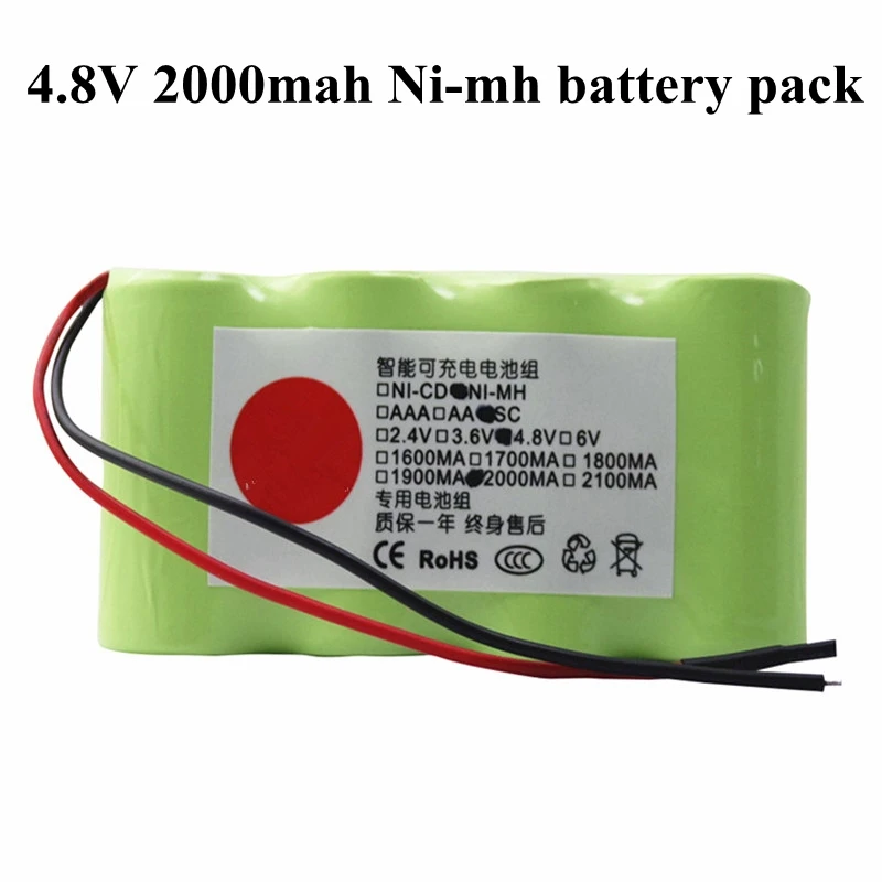 Nimh аккумулятор 4 8 v 2000mah Ni MH аккумуляторная батарея для FM 005 007 пылесос электронная