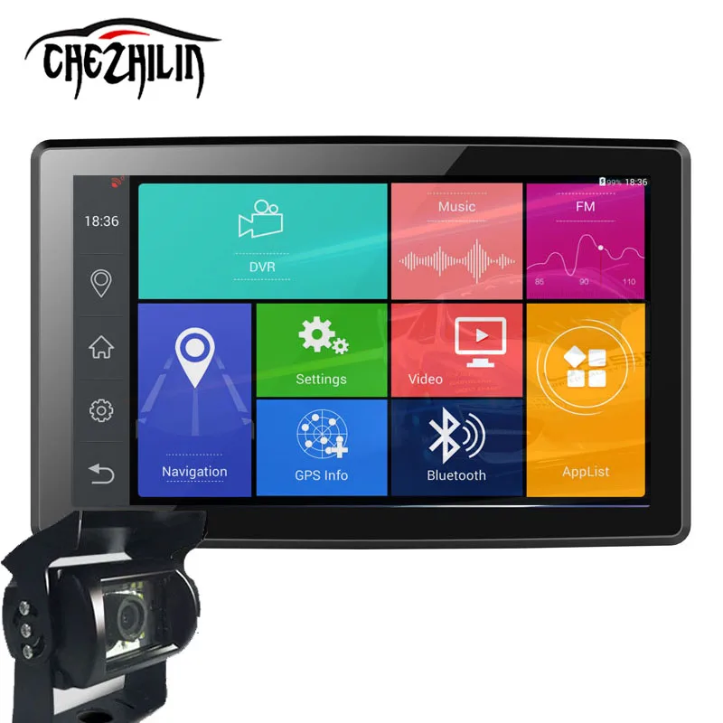

chezhilin 9" Wifi Car DVR Camera Android GPS Navigation ADAS Camcorder Dash cam Registrar Video Recorder with Bluetooth for truc