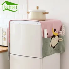 Мультяшный медведь обезьяна форма животное двойного назначения Лен пылезащитный чехол Кухня Стиральная машина холодильник хранения сумки мешок