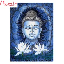 5D DIY Алмазная вышивка крестиком полная квадратная вышивка бисером «Будда», религиозные пользовательские картины для настенное уркашение для гостинной