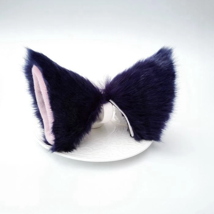 Inu x Boku SS Fox Ear Cat Ears Hair Pin Bobby Pin Plush Headwear Cosplay Hair Accessories Decorations Accessory Christmas Cute - Цвет: 9