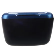 Автомобиль Черный Синий Пластиковый Мусорный бак мусорный контейнер коробка w крюк