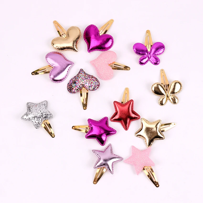 

10PCS Children Snap Hair Clips BB Barrettes Girls Hairpins Colorful Barrette for Kids Cute Hair Accessories