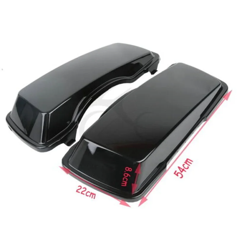 

Motorcycle Painted Pair Upper Cover Saddlebag Lid For Harley Touring Road Glide King 94-13 12