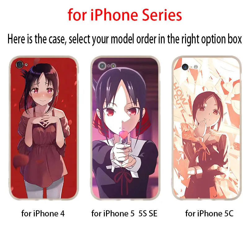 Силиконовый мягкий чехол для iPhone 11 12 Pro X XS Max XR iphone 8 7 6 Plus 5 5s SE Anime kaguya Sama 2020|Бамперы| |