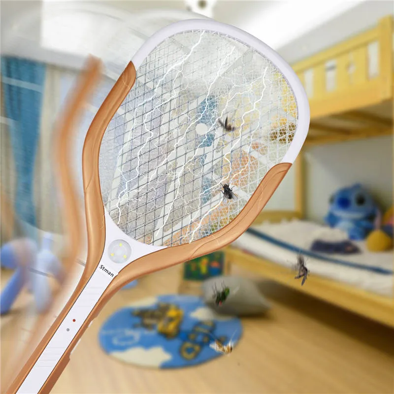 

CLAITE USB Electric Mosquito Fly Pest Killer Lamp 3LED Racket Mosquito Swatter Reppllent Light Home Practical Electronics Zapper