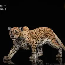 1:6 весы JXK JxK009C Леопард флуоресцентные глаза фигурка животного, модель игрушки