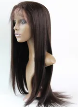 Front Lace Human Hair Wigs Brazilian Virgin Hair Yaki Straight Front Lace wig 10′-20”Front Lace Human Hair Wigs For Black Women
