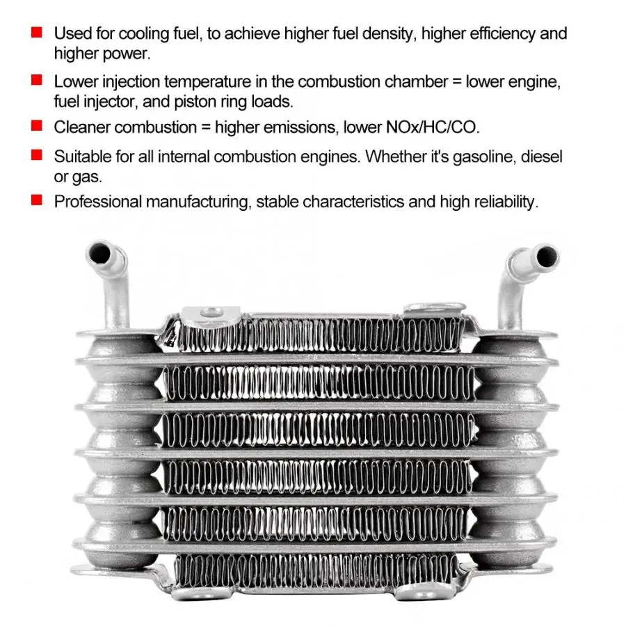 Универсальный мотоцикл двигатель небольшой топливный масляный охладитель серебро автомобильные аксессуары топливный масляный охладитель