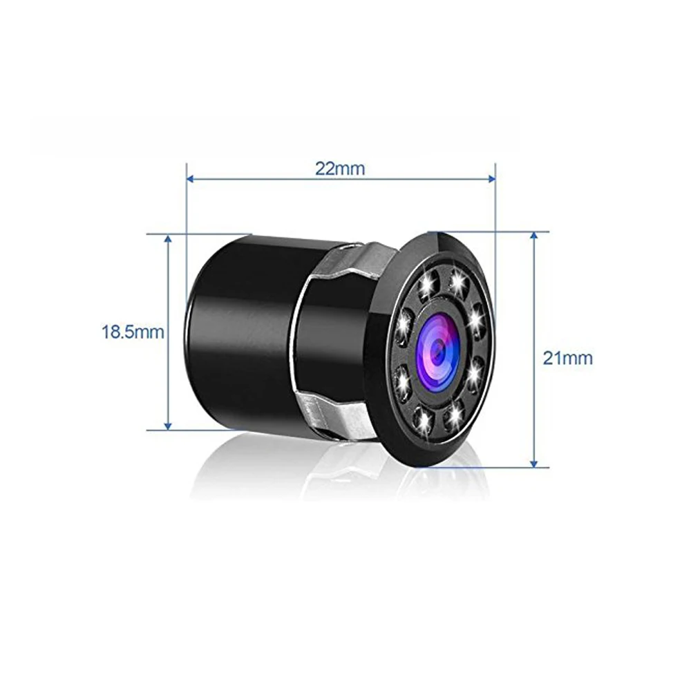 Podofo Full HD камера ПЗС Водонепроницаемая Автомобильная камера заднего вида 170 градусов с 8 светодиодами Автомобильная камера заднего вида ночное видение