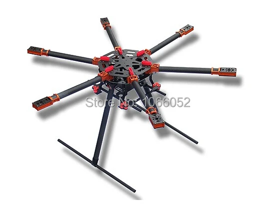 

850mm 850 3k Full Carbon Fiber Foldable Hexacopter Frame vs DJI S900 Folding 6 Axles Multirotor Aerial Drones