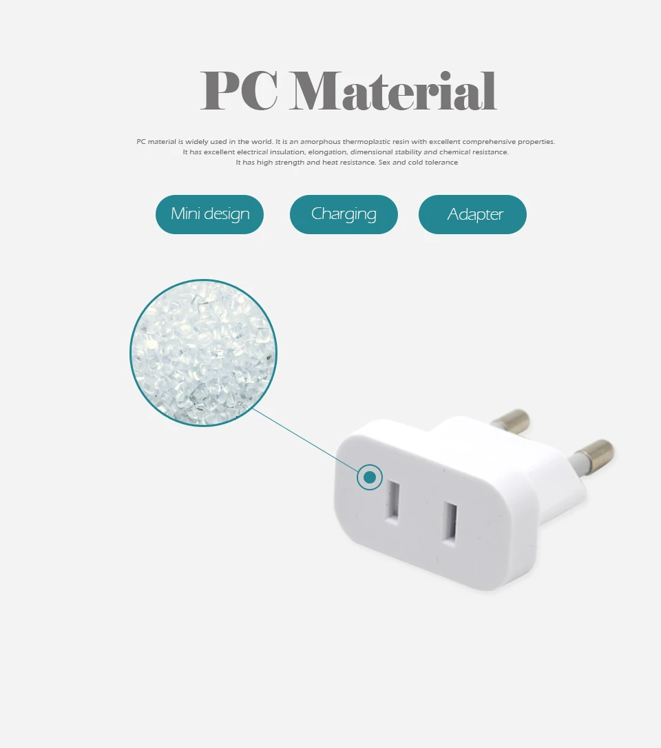 1PC US To EU Plug Safety Gate Valve Charger Outlet Adapter Converter 2 Round Pin Socket USA To Europe Travel Wall AC Power Plug (9)