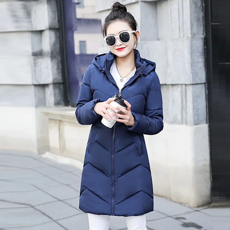 

Autumn Winter Jacket Women 2019 Fashion Women Coat Thick hooded Winter Coat Slim Women Parka Warm Womens Down Jacket basic tops