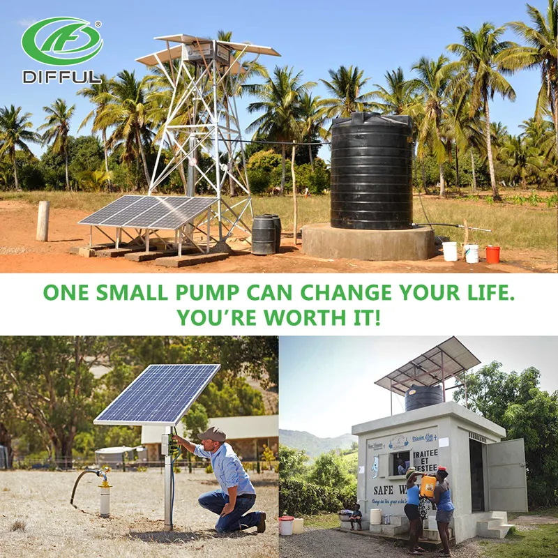 Солнечный бассейн насос DC плавательный от Gird 48V 500W 14m 12000 L/H MPPT контроллер DLP15 14