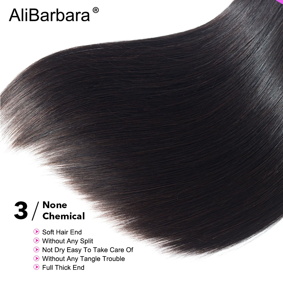 AliBarbara Hair Brazilian Straight Hair Bundles 100% Remy Human Hair Weave 3 Bundles Hair Natural Color Can Be Dyed Or Bleached AliBarbara Hair Brazilian Straight Hair Bundles 100% Remy Human Hair Weave 3 Bundles Hair Natural Color Can Be Dyed Or Bleached