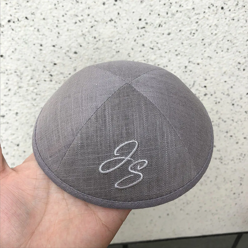 

LINEN KIPOT, KIPPOT, KIPPAH CAPS, YARMULKES, CIPA, JEWISH CAPS