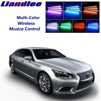

LiandLee Car Glow Interior Floor Decorative Atmosphere Seats Ambient Neon light For Lexus LS 400 430 460 600h L For TOYOT Celsio