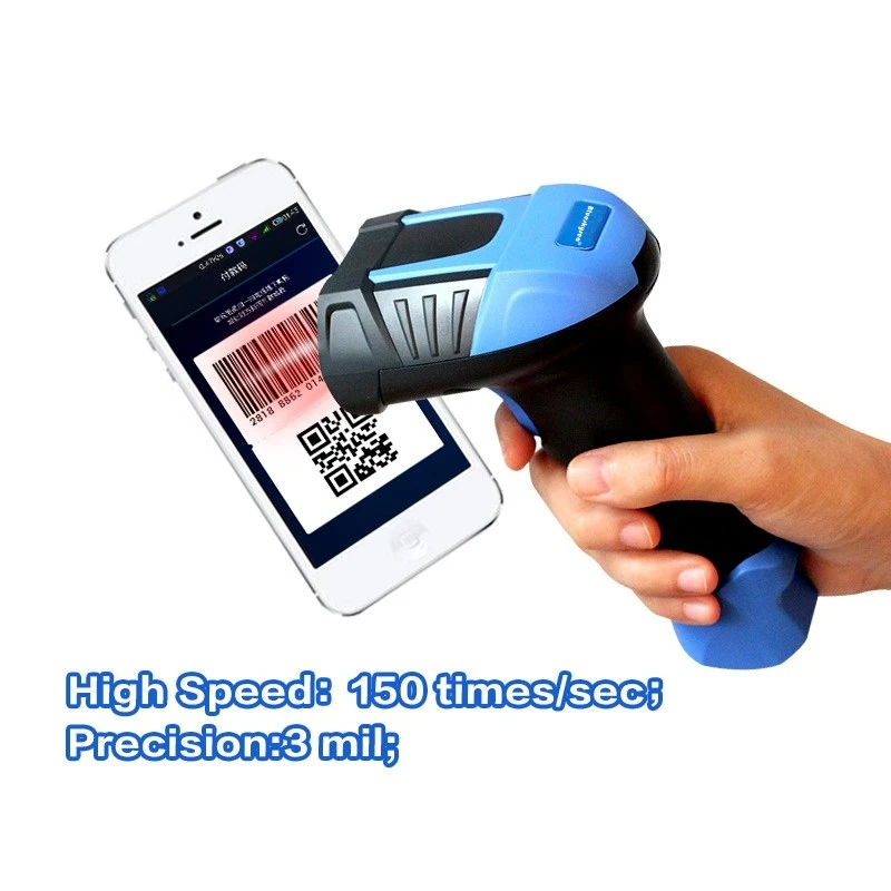 T6 2d qr السلكية usb الليزر الباركود ماسحة قارئ السيارات تحسس