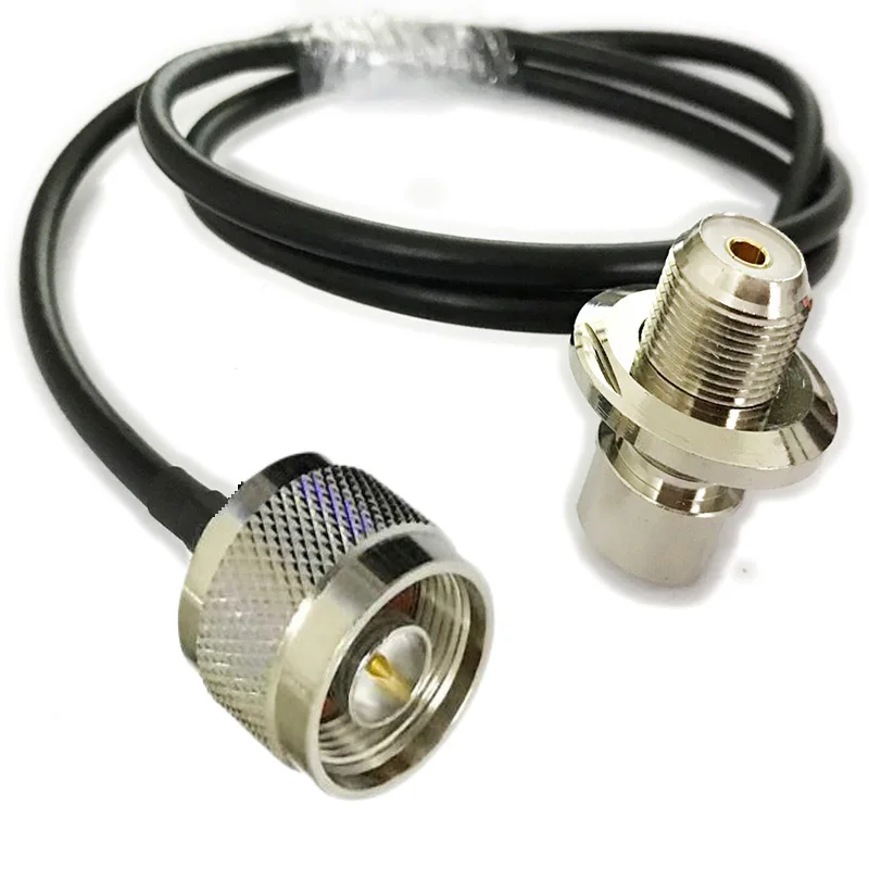 N Male Plug to UHF SO239 Female Right Angle RG58 for Car Mobile Radio Antenna Coax Cable 1/2/3/5/10/15m | Обустройство дома