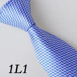2018 последняя версия Для мужчин галстук яркий белый/светло-голубой геометрический галстук Gravata Мода галстук для Для мужчин Жених Bestman
