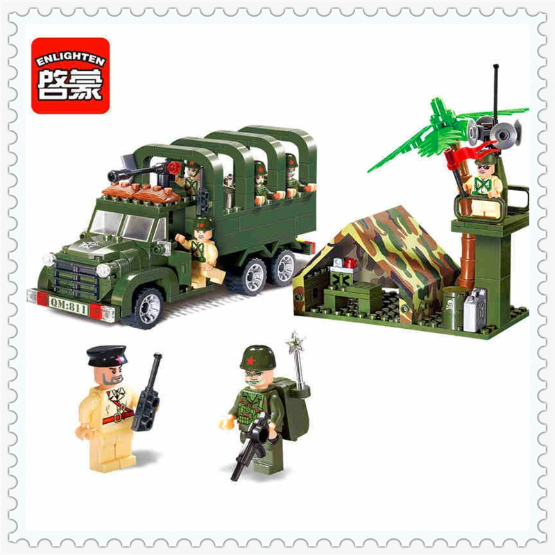 308 шт. военные ракетная установка грузовик модель строительный блок игрушки enlamten 811 фигурка подарок для детей совместимый