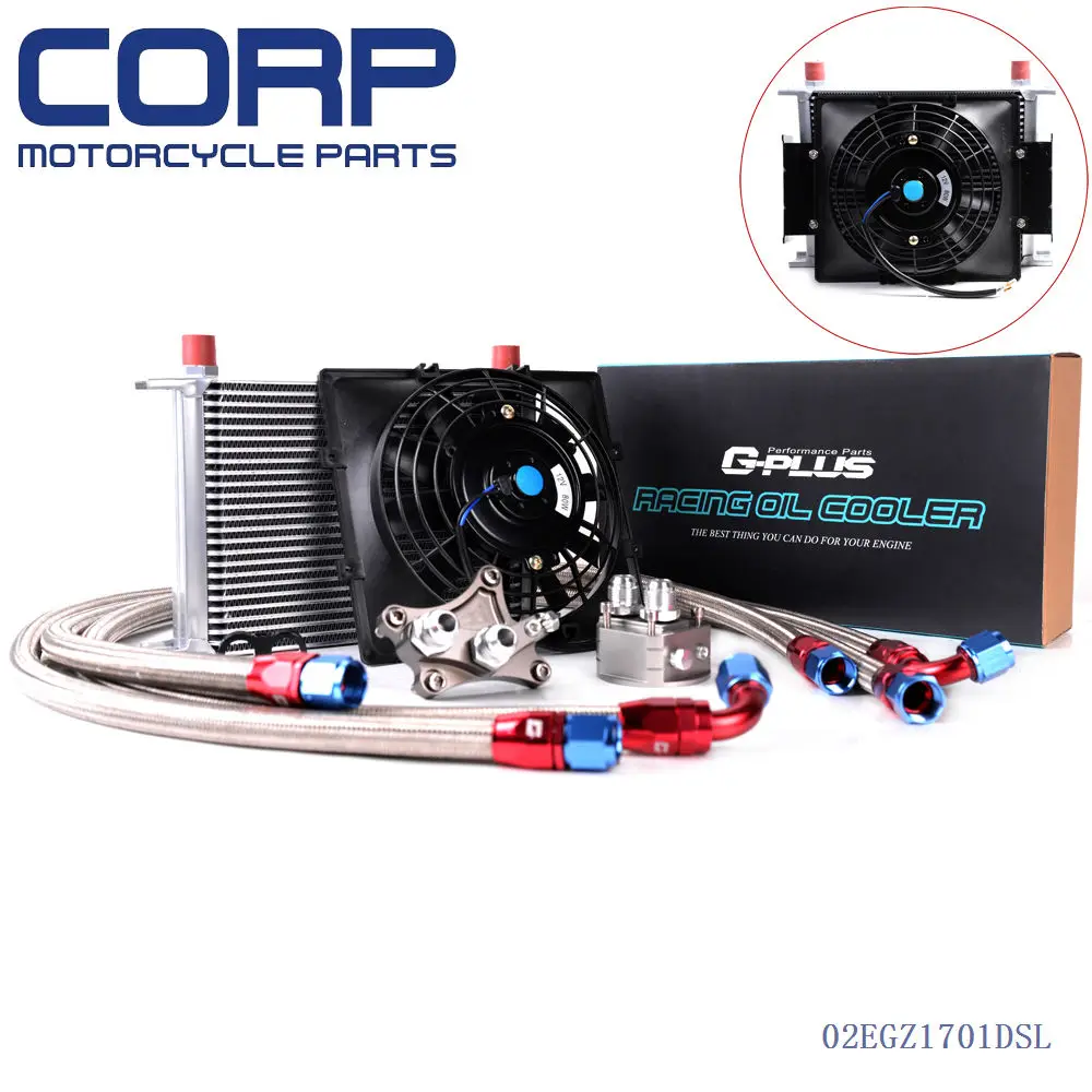 25 Row Oil Cooler+7" Fan For NISSAN Silvia S13 S14 S15 180SX 200SX