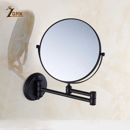 ZGRK ванное зеркало 1X/3X увеличение настенный отделка Аксессуары для ванной комнаты Регулируемый косметическое зеркало 2-лицевая сторона Ванная комната зеркала - Цвет: JB01