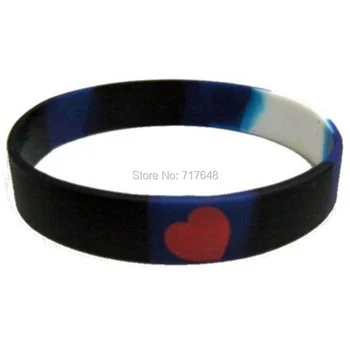 

100pcs Leather Pride wristband silicone bracelets free shipping by epacket A