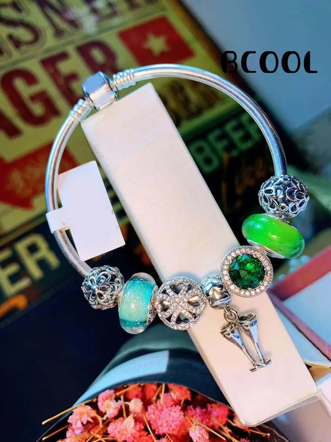 

DIY Jewelry Female Charm Fashion Silver 925 Original Bracelet, Suitable for Female Crystal Jewelry Bracelet Jewelry Gift