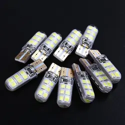 10x T10-2835-12smd Led Canbus Ошибка Бесплатный автомобилей Ширина фонари, лампы белый 12 v