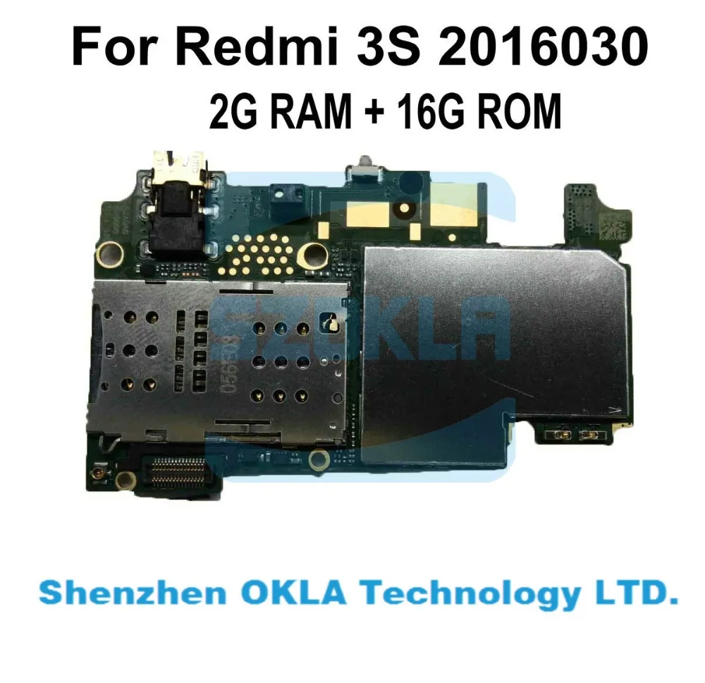 1 шт. используется разблокированный для xiaomi redmi 3S redmi 3S 2016030 2G ram 16G rom 3g ram 32G rom материнская плата