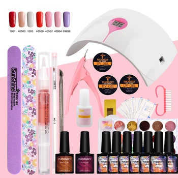 

Manicure Gel Nail Polish Gel Paint Lamp A Set Of Manicure Appliances Nail Gel Polish Semi Permanant Tools Manicure Nail Art Kit