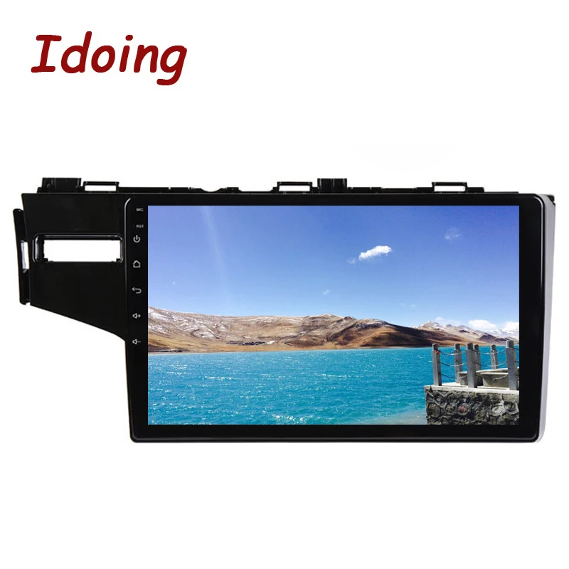 Excellent Idoing 9"4G+64G Octa Core Car Android 8.1 Radio Multimedia Player For Honda Fit Jazz 2014 GPS Navigation 2.5D IPS no 2 din dvd 3